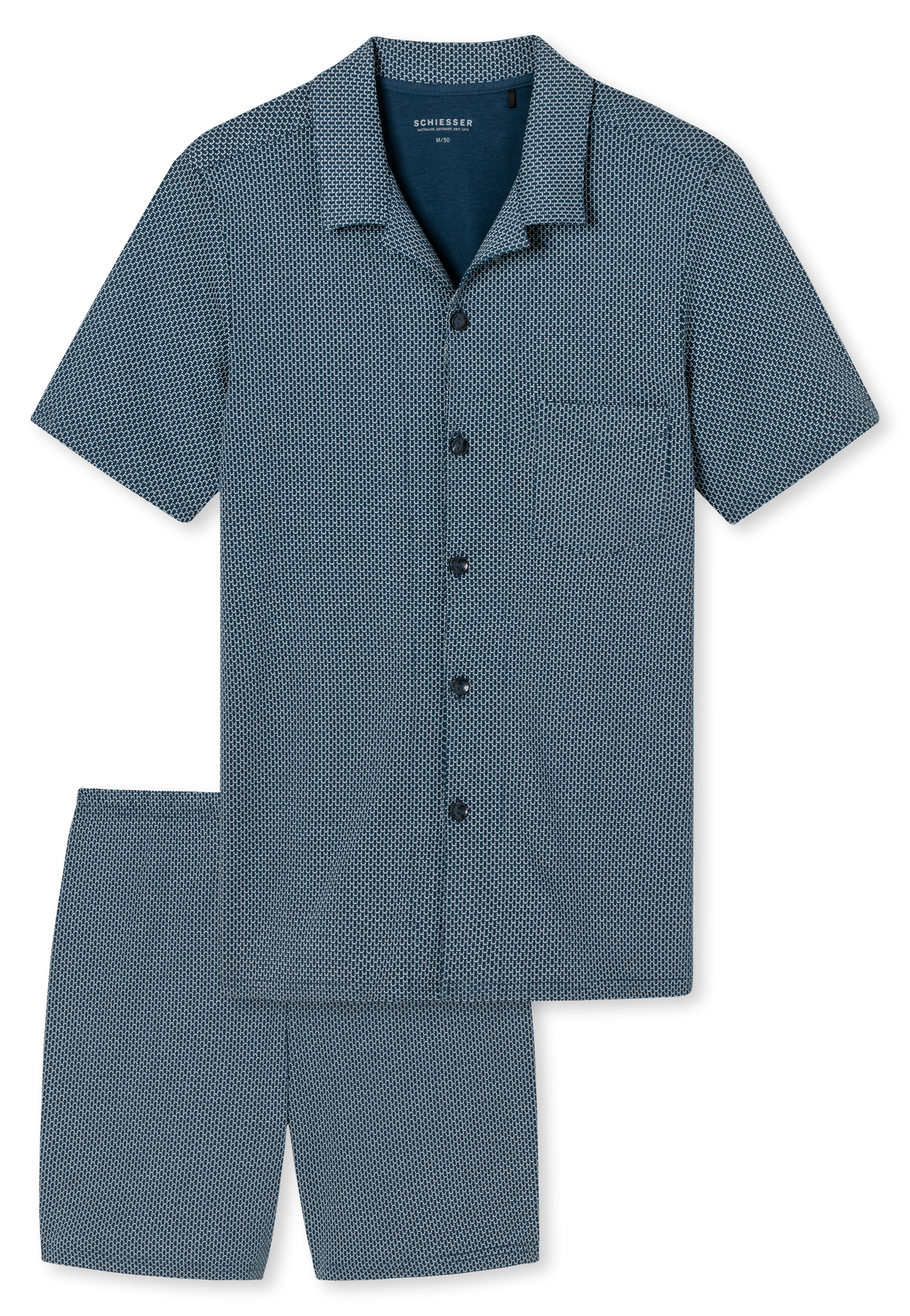 Pyjama Kort Knopen Donkerbklauw